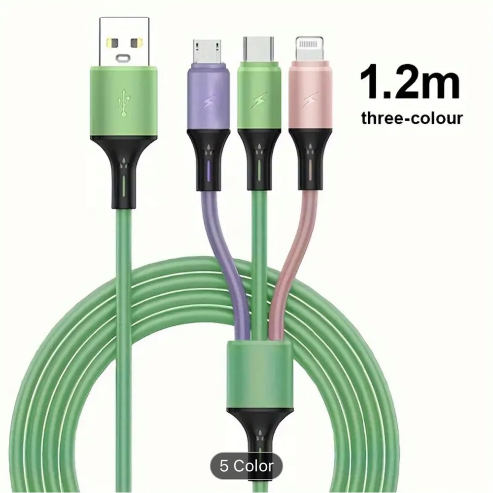 🎁 3-in-1 Multi Charging Cable, NWT - Picture 2 of 12